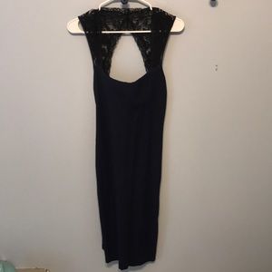 VS Moda International Navy and Black Dress EUC